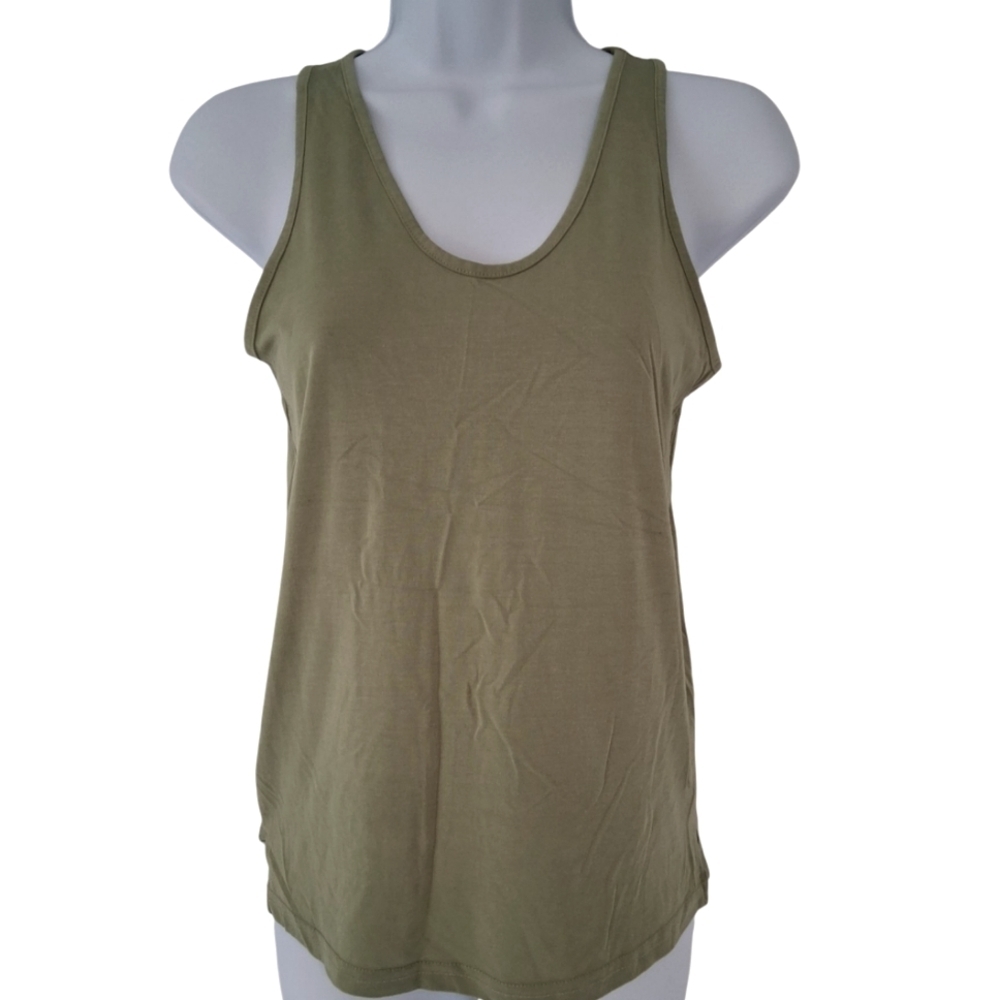 Friday Fwd/ Green Women's Tank Top/ Side Slits/ Size Us Xs